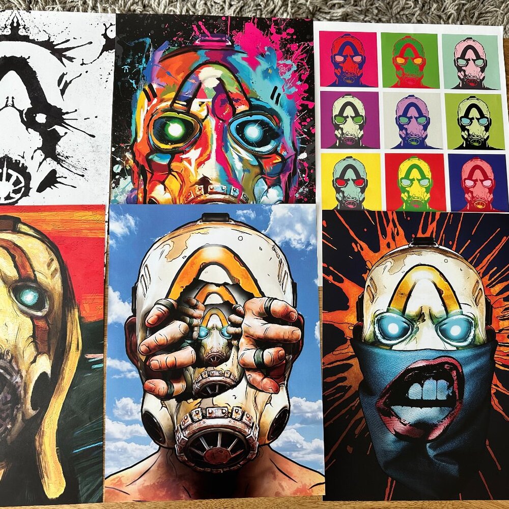 RARE Borderlands Poster Set (7 posters in the set)